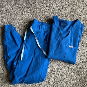 Figs Royal Blue scrubs set